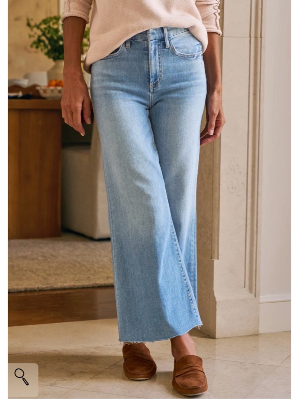 Light Blue Wide-Leg Women’s Jeans